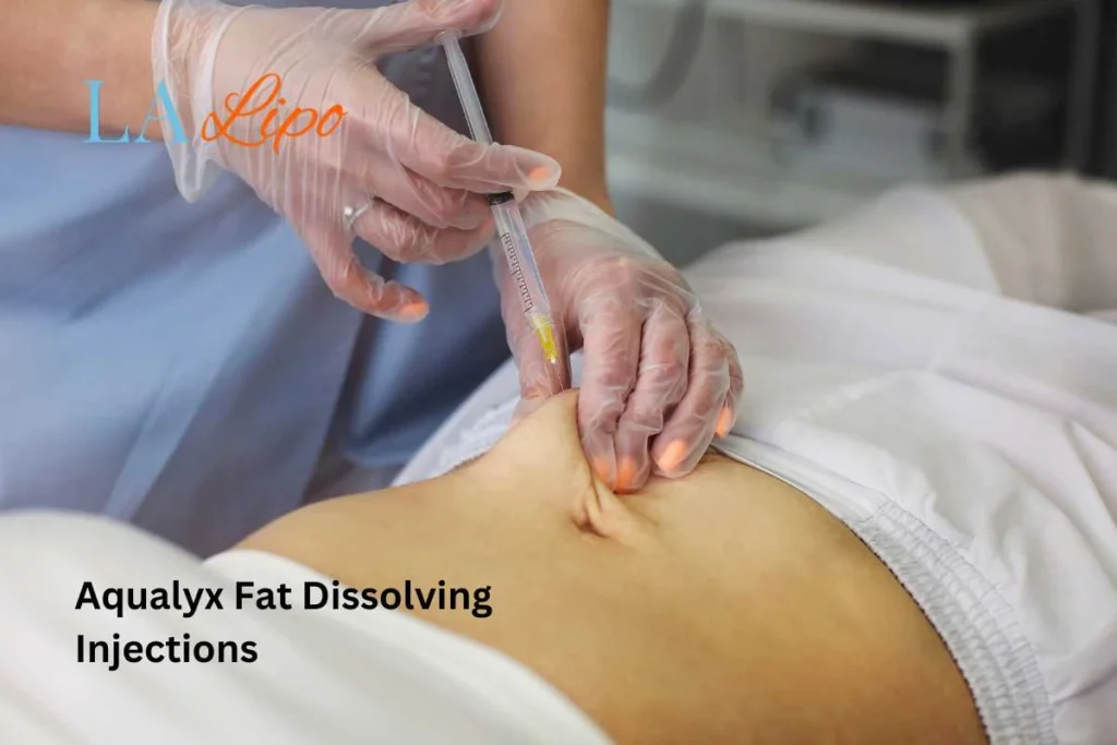 woman having fat dissolving injections Ellesmere Port in the stomach