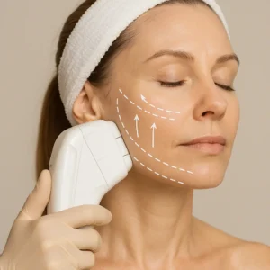 Woman having HI-FU to reduce wrinkles call LA LIPO Ellesmere Port Now!