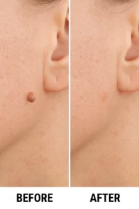 Skin tags removal Ellesmere Port before and after