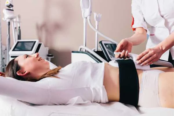 woman having body sculpting to help improve her body image and her mental health Ellesmere Port