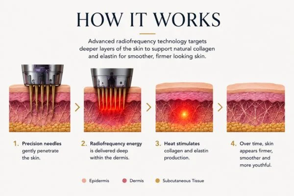 Diagram of how Collagen Lift Therapy Ellesmere Port works